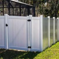 PVC Private Fencing Screening Painéis de vedação de privacidade de plástico de vinil branco