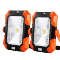 Luz móvel solar do trabalho do silicone Monocrystalline recarregável da luz de emergência