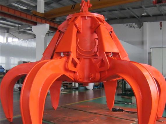 Electro hydraulic orange peel grab