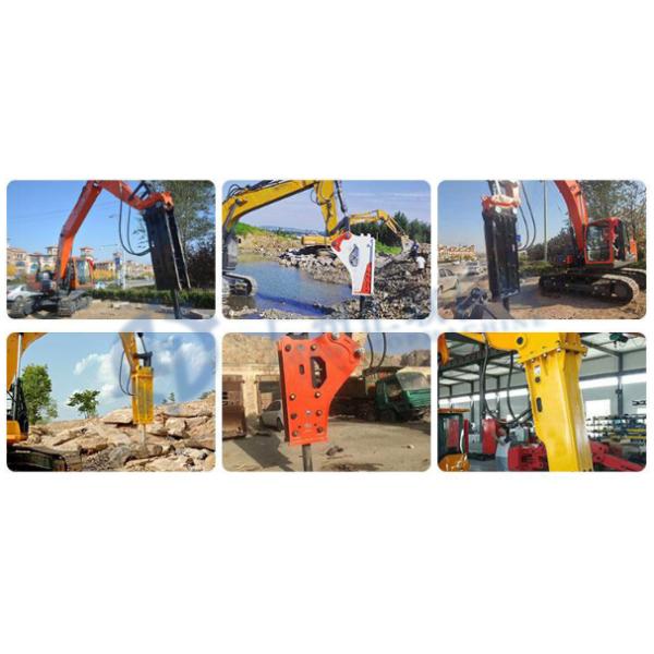 HL800 HL1000 HL1400 HL1500 HL1600 Disjuntor hidráulico durável caixa aberta carregador de patins tipo de retroescavadeira adaptável escavadeira de 0,8 a 90 toneladas