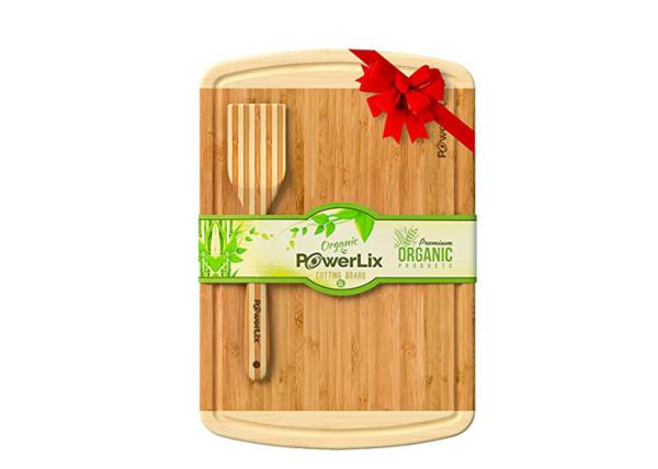 Bamboo 3 Piece Cutting Board Antimicrobial , Large Wooden Chopping Block