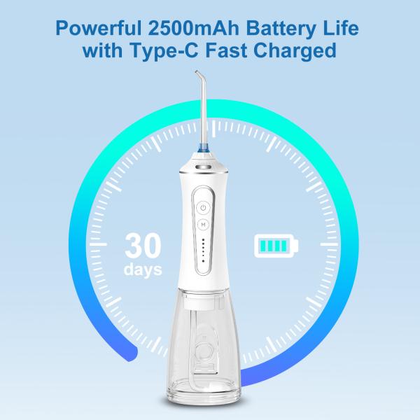 Electric Teeth Cleaning Device Oral Irrigator for Home Travel Dental Floss Water Flosser IPX7 Waterproof