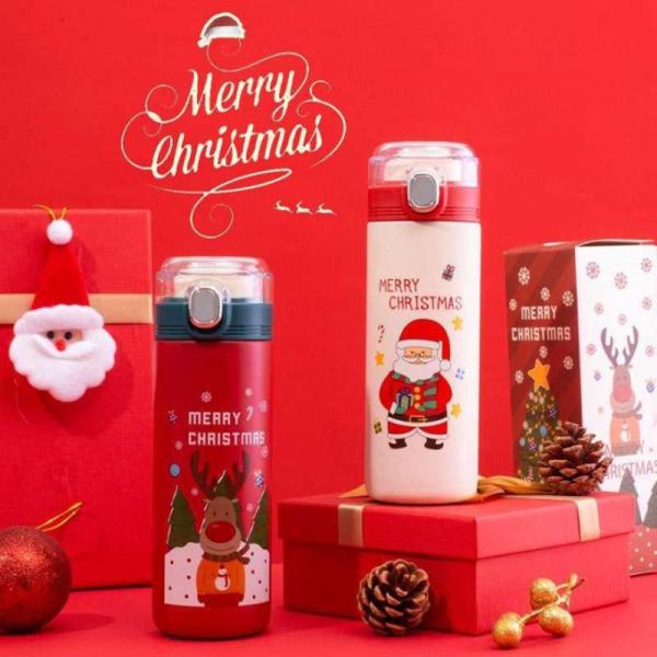 Christmas Cartoon 304 Stainless Steel Winter Water Bottles 500ml