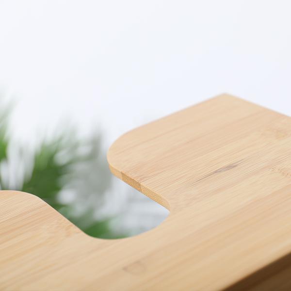 Кухонный стенный монтаж на заказ Прозрачное бумажное полотенце Полотенце для салфеток в натуральном цвете бамбука