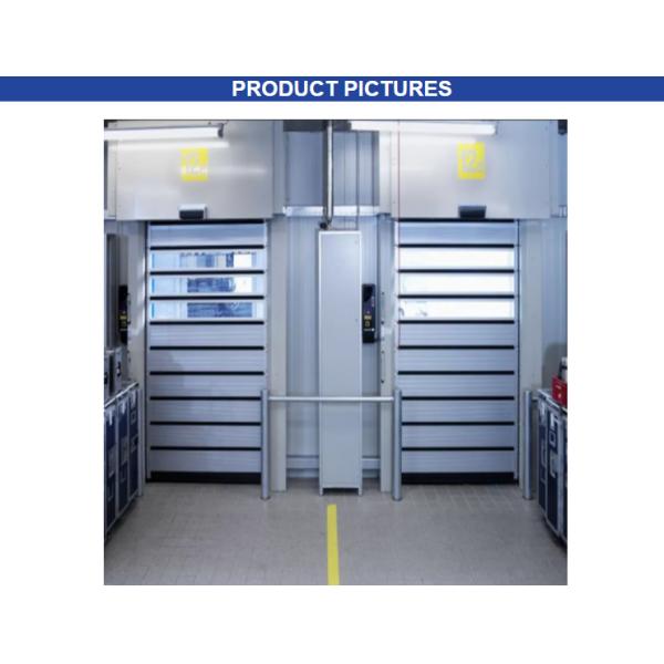 Rolling Security High Speed Spiral Door Aluminium Insulated For Automotive Dealerships