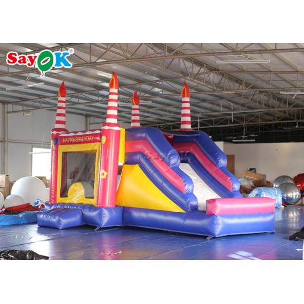 Inflatable Slippery Slide Inflatable Bouncers Slide Birthday Bounce House For Entertainment