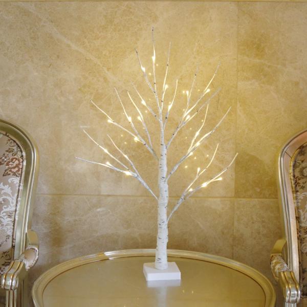 Tabletop Bonsai Tree Light with for Bedroom Desktop Christmas Party Indoor Decoration Lights (Warm White), DIY, Battery