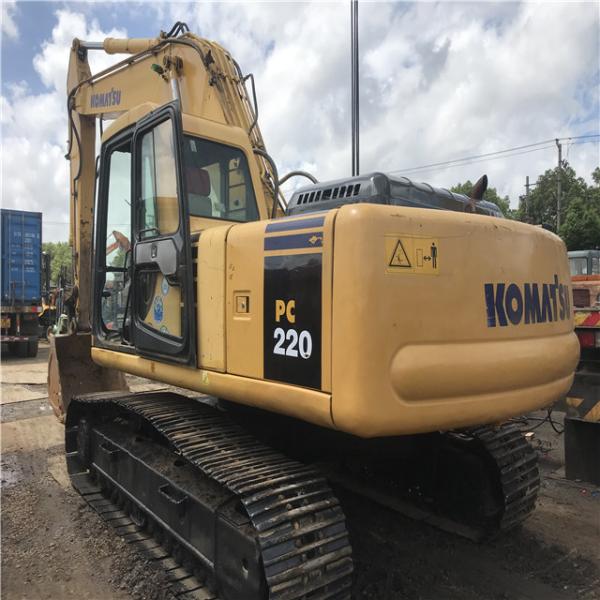 secondhand komatsu pc200-6/pc220-6 used chain excavator for sale/good condition excavator 20ton