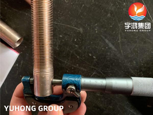 ASTM B111 C70600 Copper Nickel Low Finned Tube O61 For Oil Cooler