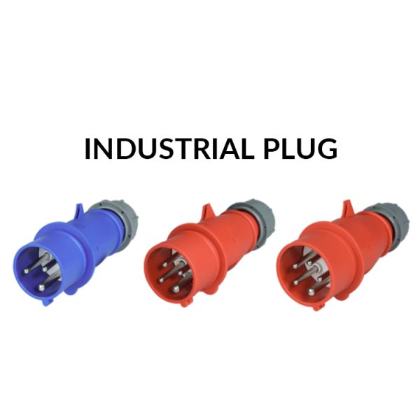 Copper pins with nickel plating IP44 Waterproof Industrial Plug16A 200-250V 32A 380-415V