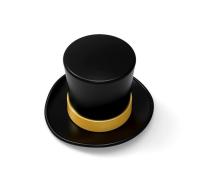 Tapones de botella de perfume de aleación de zinc ecológicos con diseño clásico de gorra de caballero para marca personalizada