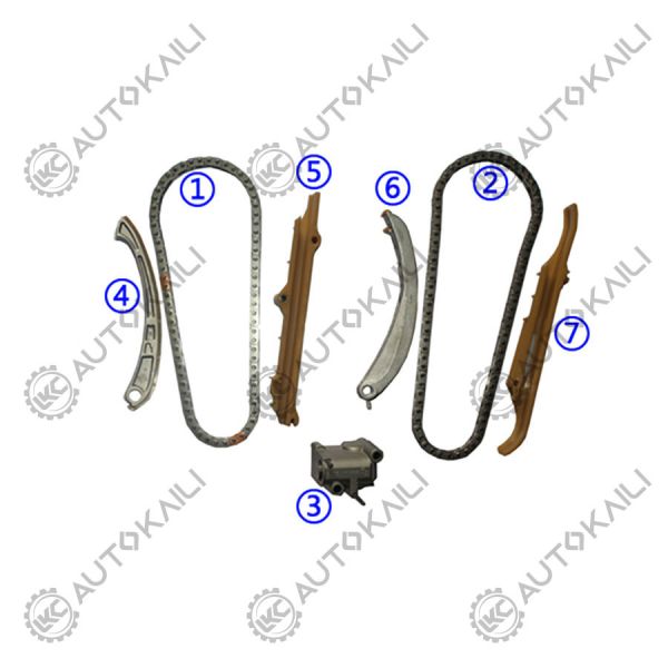 Plastic PA66 / PA46 Timing Chain Kit For Land Rover Range Rover II P38A 4x4  Diesel 256T 2.5L 94-02