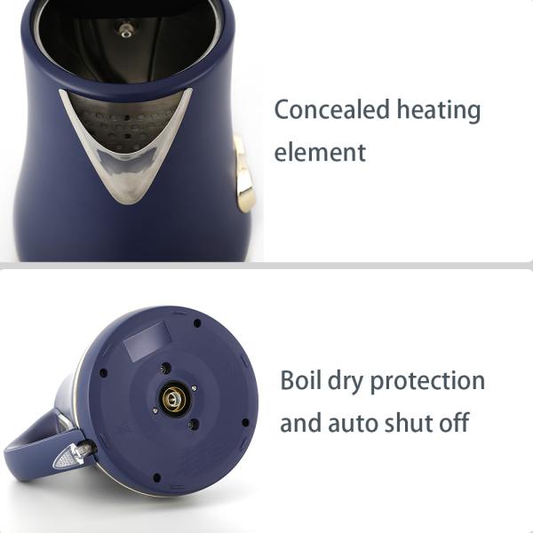 Cordless Stainless Steel Electric Kettle 1.7 Liter For Home Appliances electric tea kettle