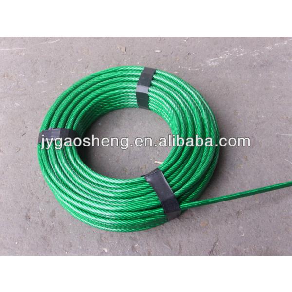3 mm-5 mm TPU revestido de gimnasio cable de alambre 60 # 7x19 1670Mpa-2160Mpa