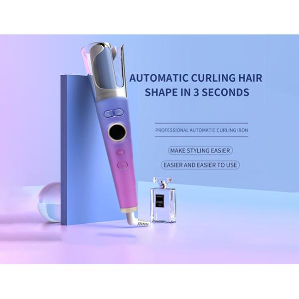 Antiscalding CE Wireless Automatic Hair Curler , 140-220℃ Electric Hair Curling Iron