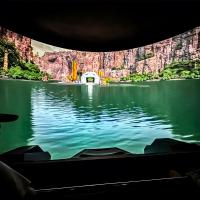 Simulateur des aurores boréales Cinéma 5D Motion visuelle immersive Cinéma orbital