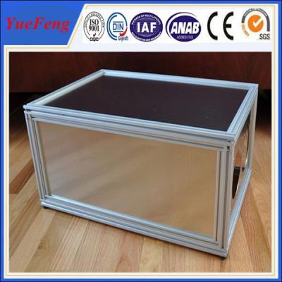 New arrival! Aluminum extrusions 6063 6061 t5 t6, Anodized silver Aluminum cabinet frame