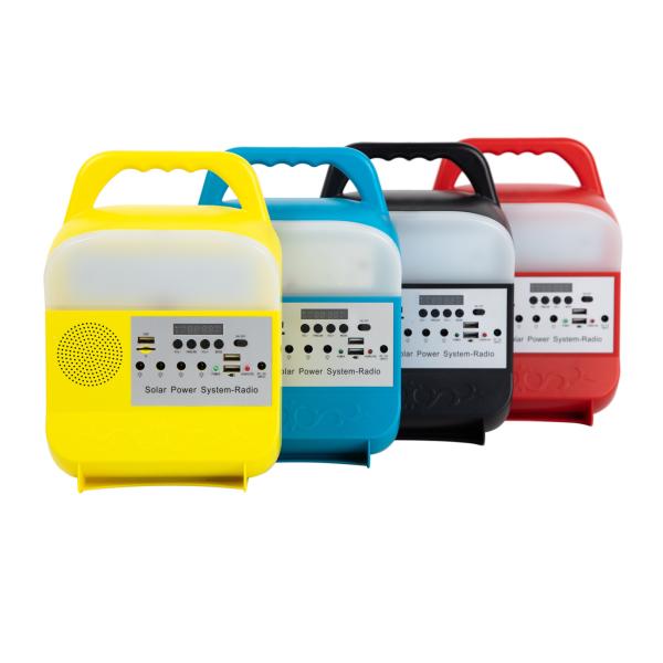 Complete Led Solar Energy System Light Mono Silicon Double USB