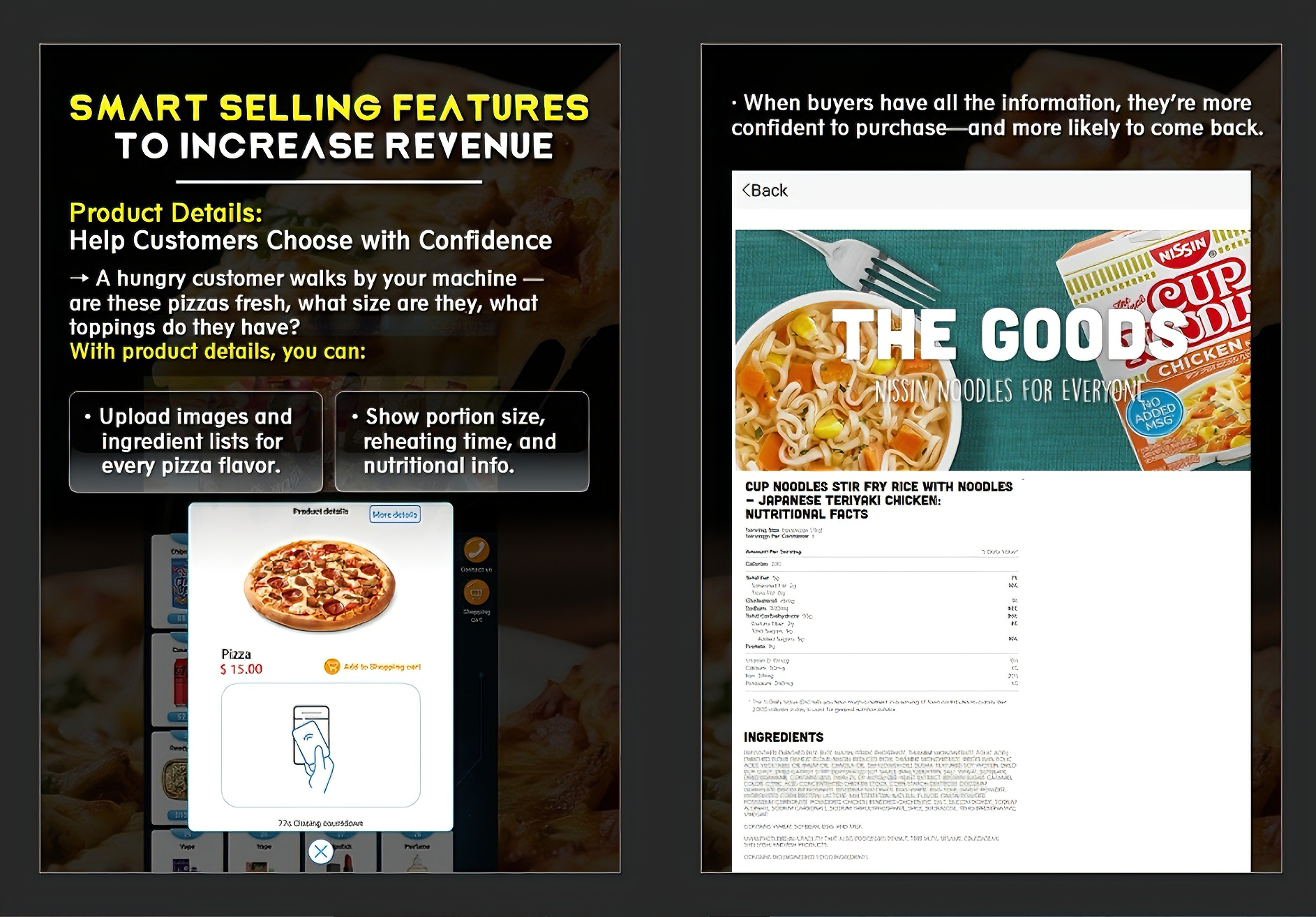 WEIMI Pizza Vending Machine with Microwave For Pizza Shop Owners