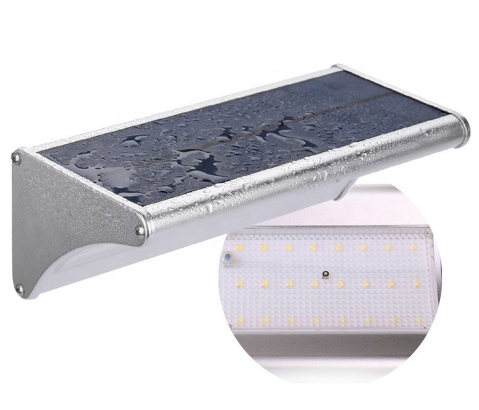 High Brightness Solar Wall Lamp Outdoor Waterproof  Ip65 24/48/60LED Alum PC Material
