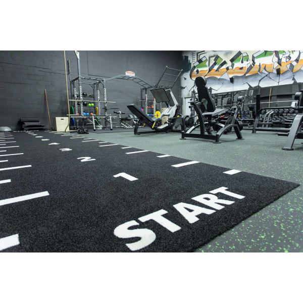 Dorelom Fitness Lawn Carpet Flooring Black Blue Rainbow Synthetic Fake Turf Gym Artificial Grass For Fitness