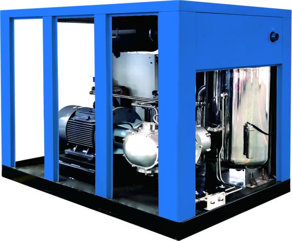 Water Lubrication Screw Type Air Compressor Low Vibration Direct Connection Drive