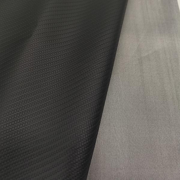 Bi Stretch PVC кожа для автомобильных сидений покрытия устойчивый черный цвет