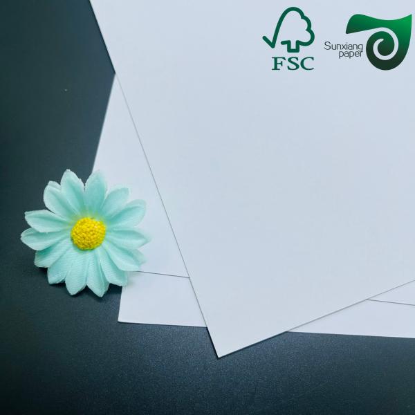 1 mm 820 g de carton blanc FSC avec couche moyenne grise 2 couches de carton laminé 31  43 