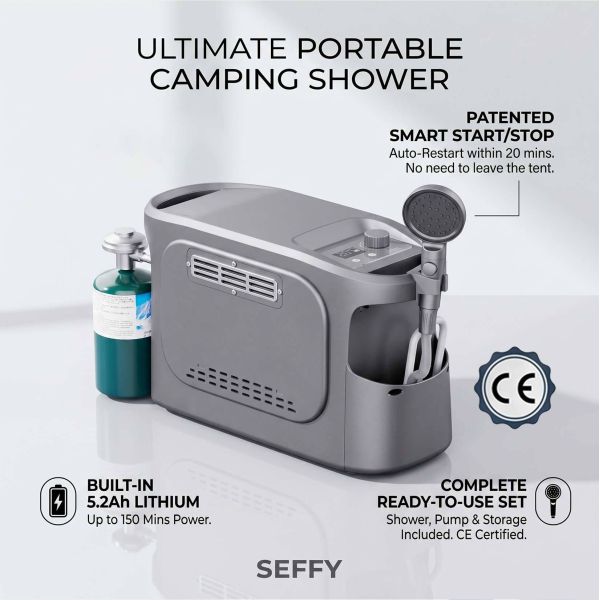 Camping Food Washing Portable Gas Water Heater With Pump Lightweight