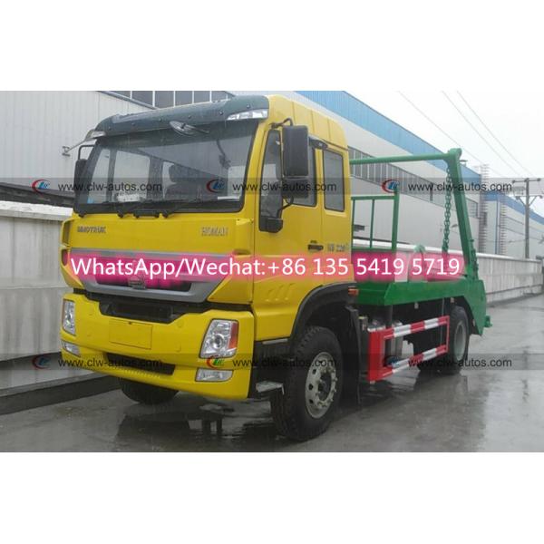 Мусоровоз контейнера затяжелителя скипа Sinotruck HOMAN 4X2 220HP 8cbm