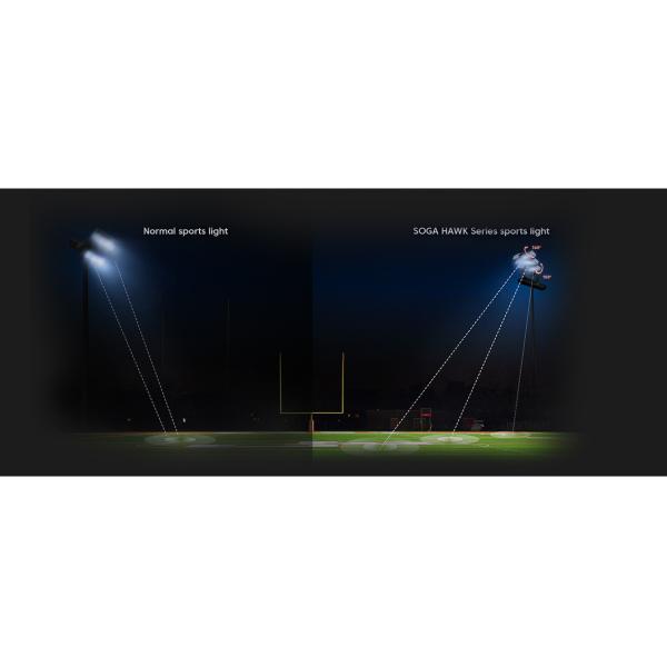 AC90 - спортивная площадка СИД 305V освещает ротатабельные света футбольного стадиона