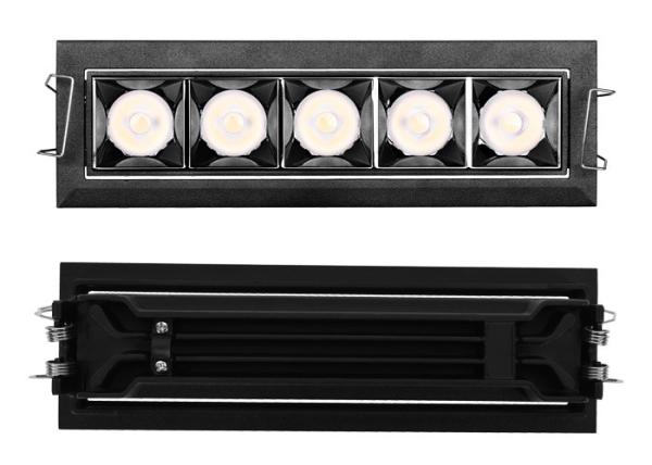 100 - 277V 50 60Hz LED Grille Downlight Aluminum PMMA 60 - 70lm/w IP20 Driver