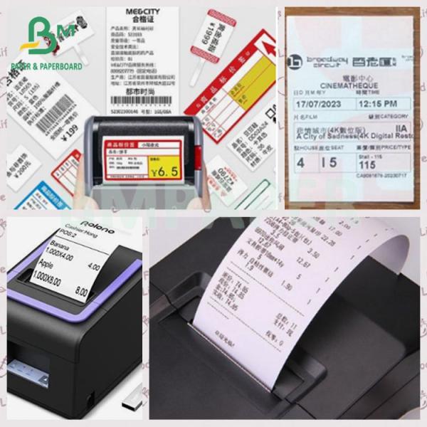 48 70 GSM Белый пакетный этикет Базовая бумага Термобумажная бумага