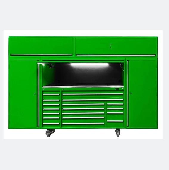 84 Inch Heavy Duty Garage Tools Storage Roll Cabinet with Wheels and Customized Support