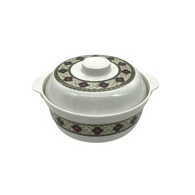 Durable Noodle Bowl Lid Tasteless 7.3 Inch Soup Bowl Melamine