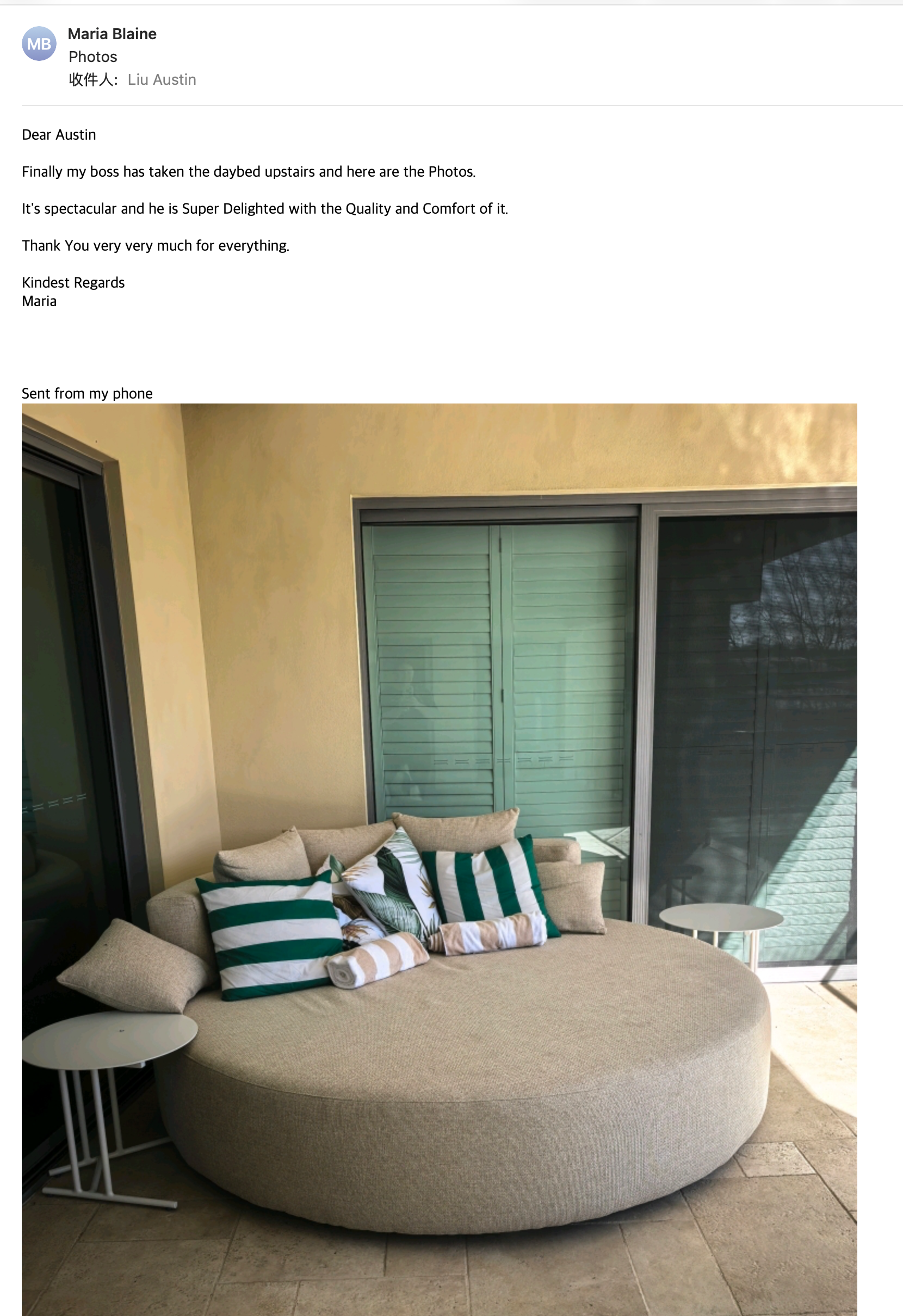 High Grade 5 Years Warranty Indoor and Outdoor Round Bed. SN-2695