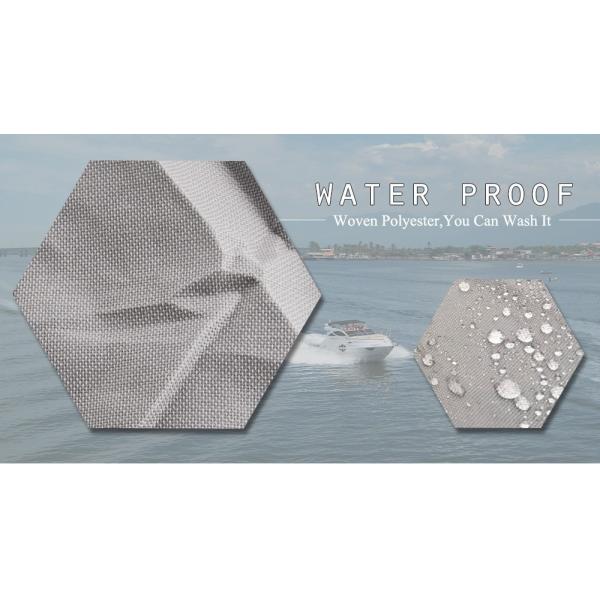 600D Polyester Trailerable Boat Cover , Heavy Duty Marine Grade Runabout Boat Covers