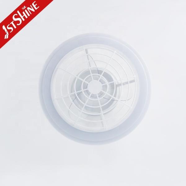 Soluções de iluminação ETL Certificado Ventilador de teto LED branco com lâminas leves e fáceis de limpar