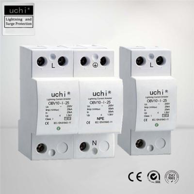 Tipo da classe 1 - uma proteção Iimp 25KA ISO9001 de 1 e 2 impulsos aprovou