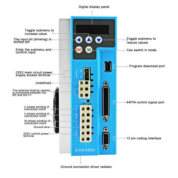12N.M 3A 3 Phase Nema 34 Closed Loop Motor Closed Loop Stepper Motor With Driver Controller