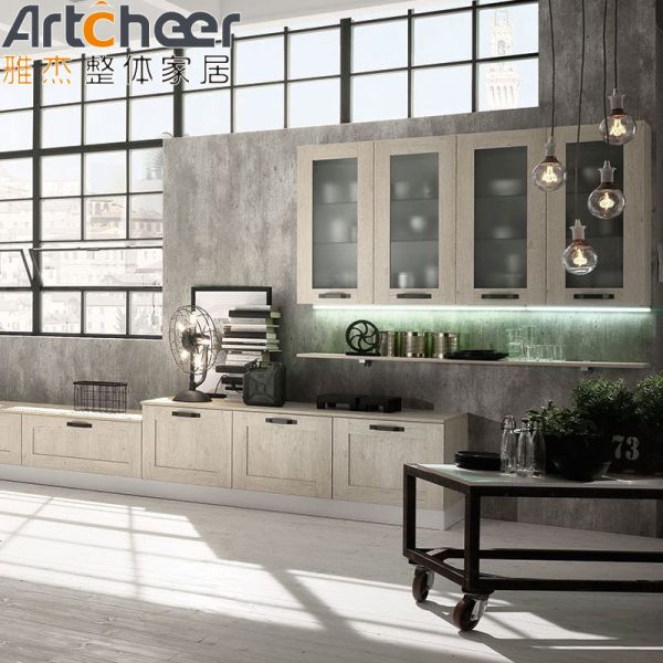 Wooden Shaker Door Kitchen Cabinet with Half Bullnose Eco-Friendly Design and 5 Year Warranty