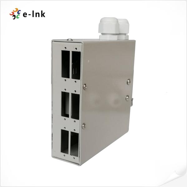 6 Ports DIN-Rail Fiber Splice Box