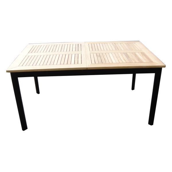 Water Proof Garden Outdoor Furniture Brushed Aluminum Table Patio Restaurant Dining Set
