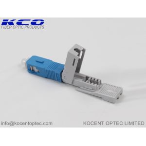 0.3dB Insertion Loss 55dB Return Loss 3D Pass SC Fast Connector Field Assembly Connector for FTTH Drop Cable
