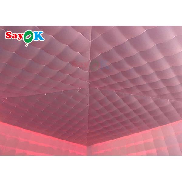 Большая надувная палатка Гигантская мобильная 8x8x4м Надувная палатка на открытом воздухе с светодиодными огнями водонепроницаемая