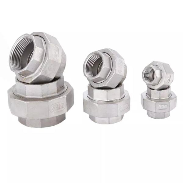 1/16in Female Brass Male Nipple Connector Hydraulic SS304 BSP And BSPT Thread