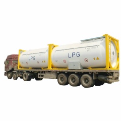 Chemical 20ft Tank Container For High Corrosive Hydrochloric Acid , Sodium Hypochlorite