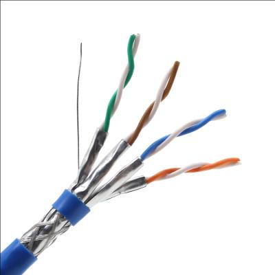 Copper Passed Test CAT7 4Pair Twisted SFTP CAT7 LAN Cable 1000ft