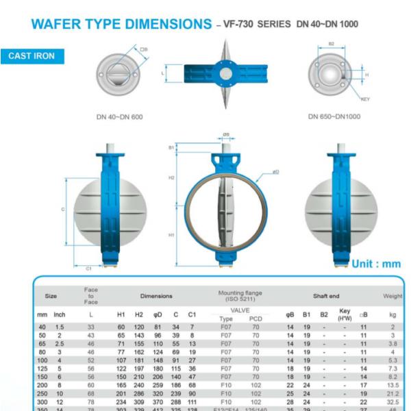 Тело клапан-бабочки 316SS вафли места EPDM/Dis/пар