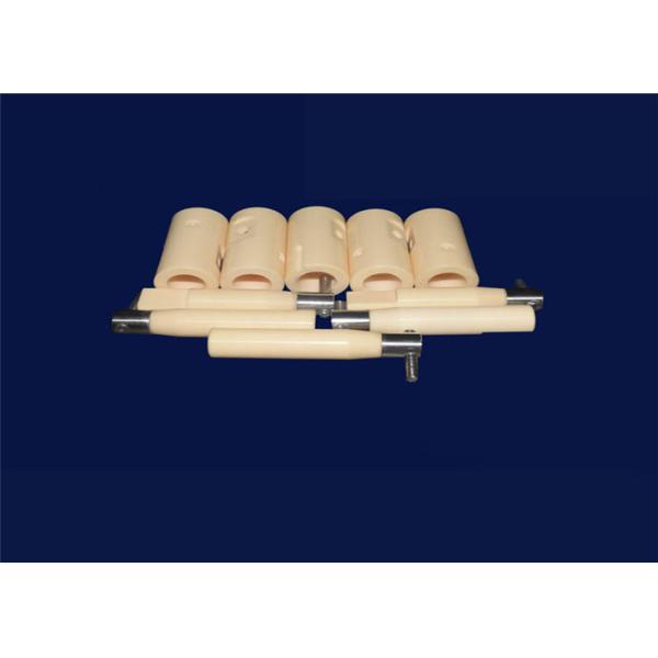 White Zirconia Ceramic Plunger Pump , Triplex Piston Pump For Automobile Industry